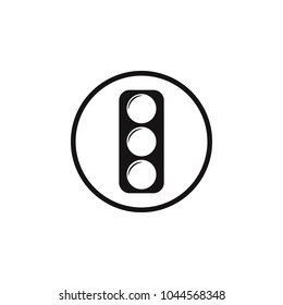 traffic light sign icon. Element of danger signs icon. Premium quality graphic design icon. Signs and symbols collection icon for websites, web design, mobile app on white background
