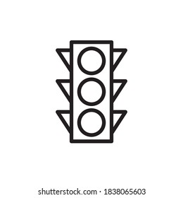 Traffic light Sign Icon. Trendy Vector Illustration Design