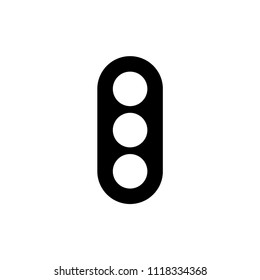 traffic light sign icon vector