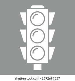 traffic light sign symbol vector flat icon