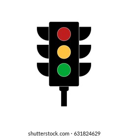 Traffic light signal. 