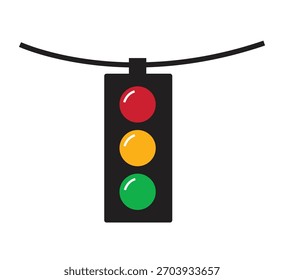 Icono de señal de semáforo Ilustración vectorial