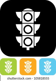 Traffic Light Signal - Vector Icon Isolated