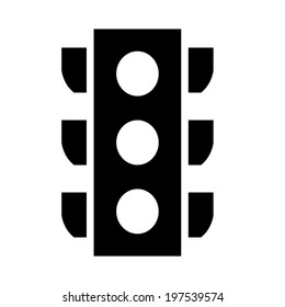 Traffic light signal - Vector icon isolated