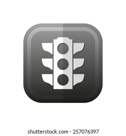 Traffic light signal - vector icon, flat design