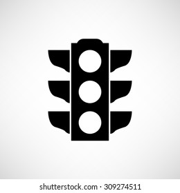 Traffic light signal - vector icon