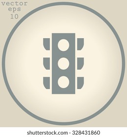 Traffic light signal - Vector icon isolated