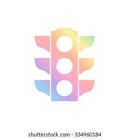 Traffic light signal -  vector icon