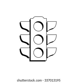Traffic light signal - vector icon