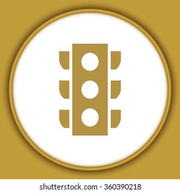 Traffic light signal - Vector icon isolated