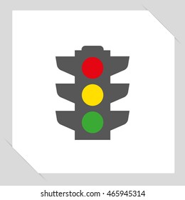 Traffic light signal -  vector icon