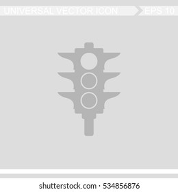 Traffic light signal vector icon.