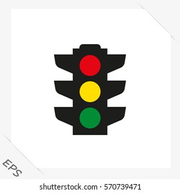 Traffic light signal -  vector icon