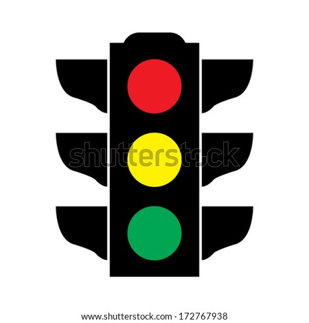 Traffic light signal - Vector icon