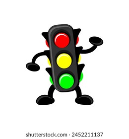 traffic light signs with color red, yellow, green. template, icon, logo, vector, design, illustration
