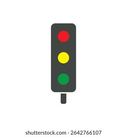 Traffic Light. Simple icon set. Flat style element for graphic design. Vector EPS10 illustration