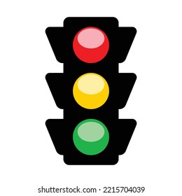 icono simple de semáforo, ilustración vectorial