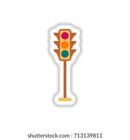 Traffic light sticker