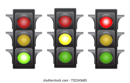 Traffic light stock vector illustration