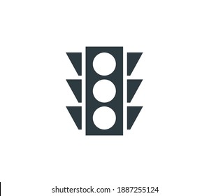 Traffic Light, Stop Light Symbol Icon Vector