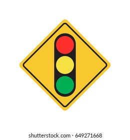 traffic light symbol  isolated vector