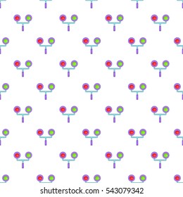 Traffic light for trains pattern. Cartoon illustration of traffic light for trains vector pattern for web