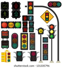 Traffic light vector