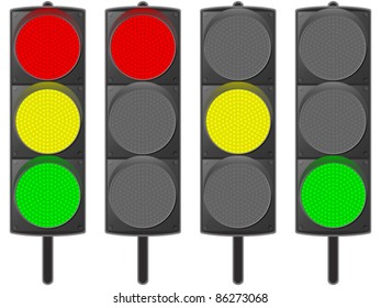Traffic light - vector