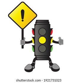 Traffic Light Vector Design Yellow Light Stock Vector (Royalty Free ...