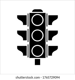 traffic light vector. editable. highway icon. vector illustration