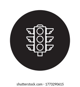 traffic light vector. editable. highway icon. vector illustration