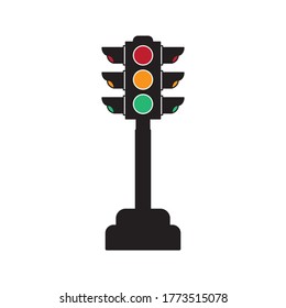 traffic light vector. editable. highway icon. vector illustration