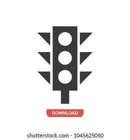 Traffic light vector icon