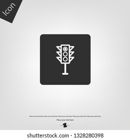 Traffic light vector icon