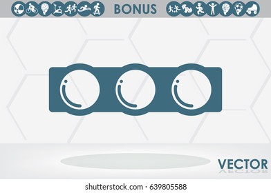 Traffic light vector icon