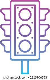 Traffic Light Vektorsymbol. Kann für Druck-, Mobil- und Web-Anwendungen verwendet werden.