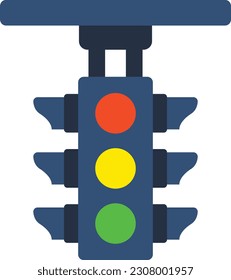 Icono de vector de luz de tráfico. Se puede usar para imprimir, móviles y aplicaciones web.
