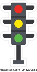 Traffic Light vector icon. Can be used for printing, mobile and web applications.