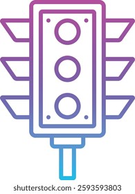 Traffic Light vector icon. Can be used for printing, mobile and web applications.