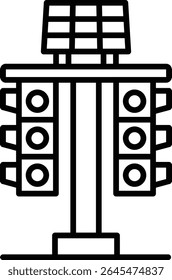 Traffic light vector icon. Can be used for printing, mobile and web applications.