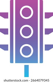 Icono de Vector de semáforo. Se puede utilizar para aplicaciones de impresión, móviles y de Web.