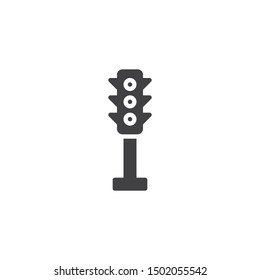 Traffic light vector icon. filled flat sign for mobile concept and web design. Stoplight glyph icon. Symbol, logo illustration. Vector graphics