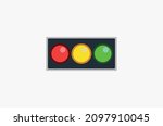 Traffic Light vector icon. Isolated Horizontal Traffic Light flat colored symbol - Vector