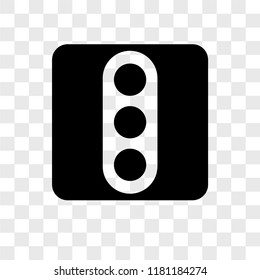 Traffic light vector icon isolated on transparent background, Traffic light logo concept