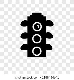 Traffic light vector icon isolated on transparent background, Traffic light transparency logo concept
