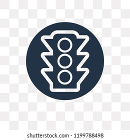 Traffic light vector icon isolated on transparent background, Traffic light transparency concept can be used web and mobile