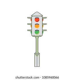 Traffic Light. Vector, Illustration