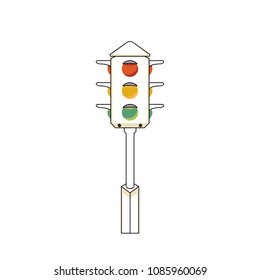 Traffic Light. Vector, Illustration