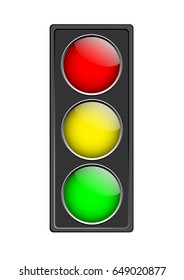 Traffic light vector illustration