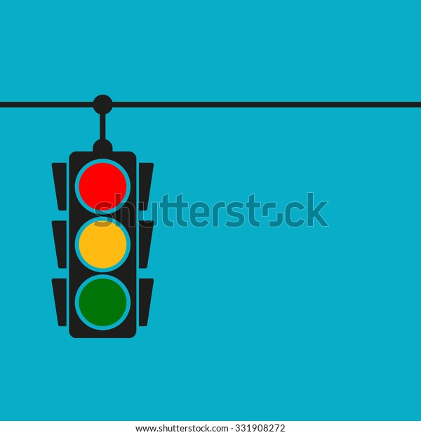 Traffic light, vector\
illustration